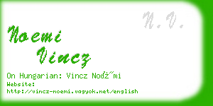 noemi vincz business card